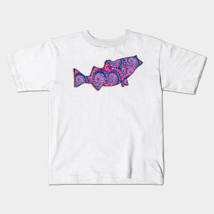 tie dye bass Kids T-Shirt